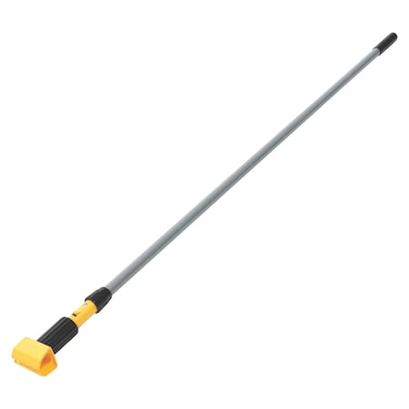 Rubbermaid Commercial Handle, f/Wet Mops, Clamp Style, Aluminum, 60" YW/SR, PK 12 RCPH226CT